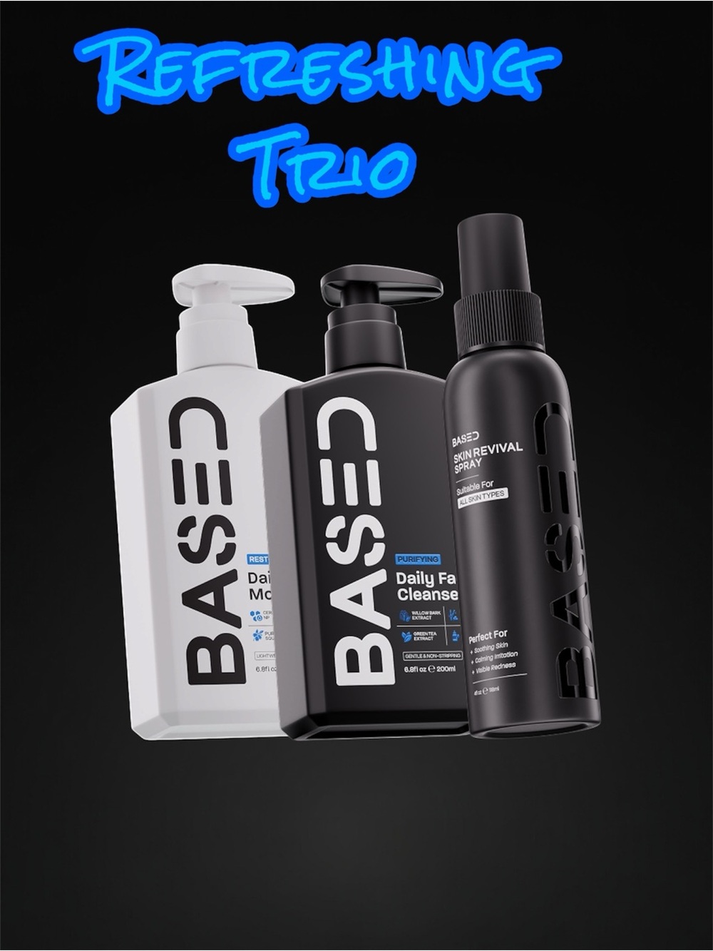 BASED BODYWORKS Refreshing Trio Skincare Set NEW in Box